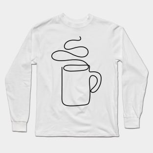 Cup Lineart Long Sleeve T-Shirt